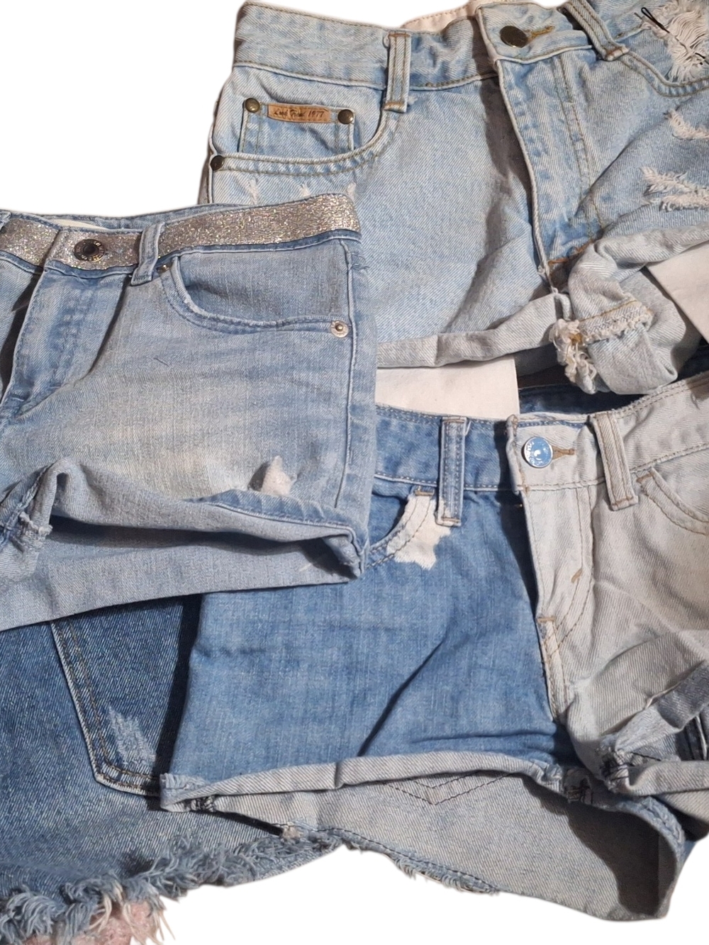 Levi's Shorts Girl Look Trend  Light Blue Denim Shorts Bundle Skirt Shorty Lot